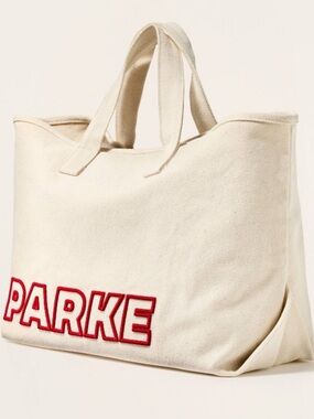 Large Canvas Tote Bag - Parke x Target Natural, NWT